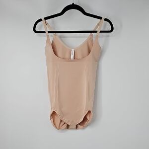SPANX‎ Open Bust Compressing  Bodysuit Shaper Tan Sz:XL